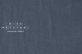 DEADSTOCK Japanese Fabric Shokunin Collection Orihimedaki Washed Linen - blue charcoal - 50cm